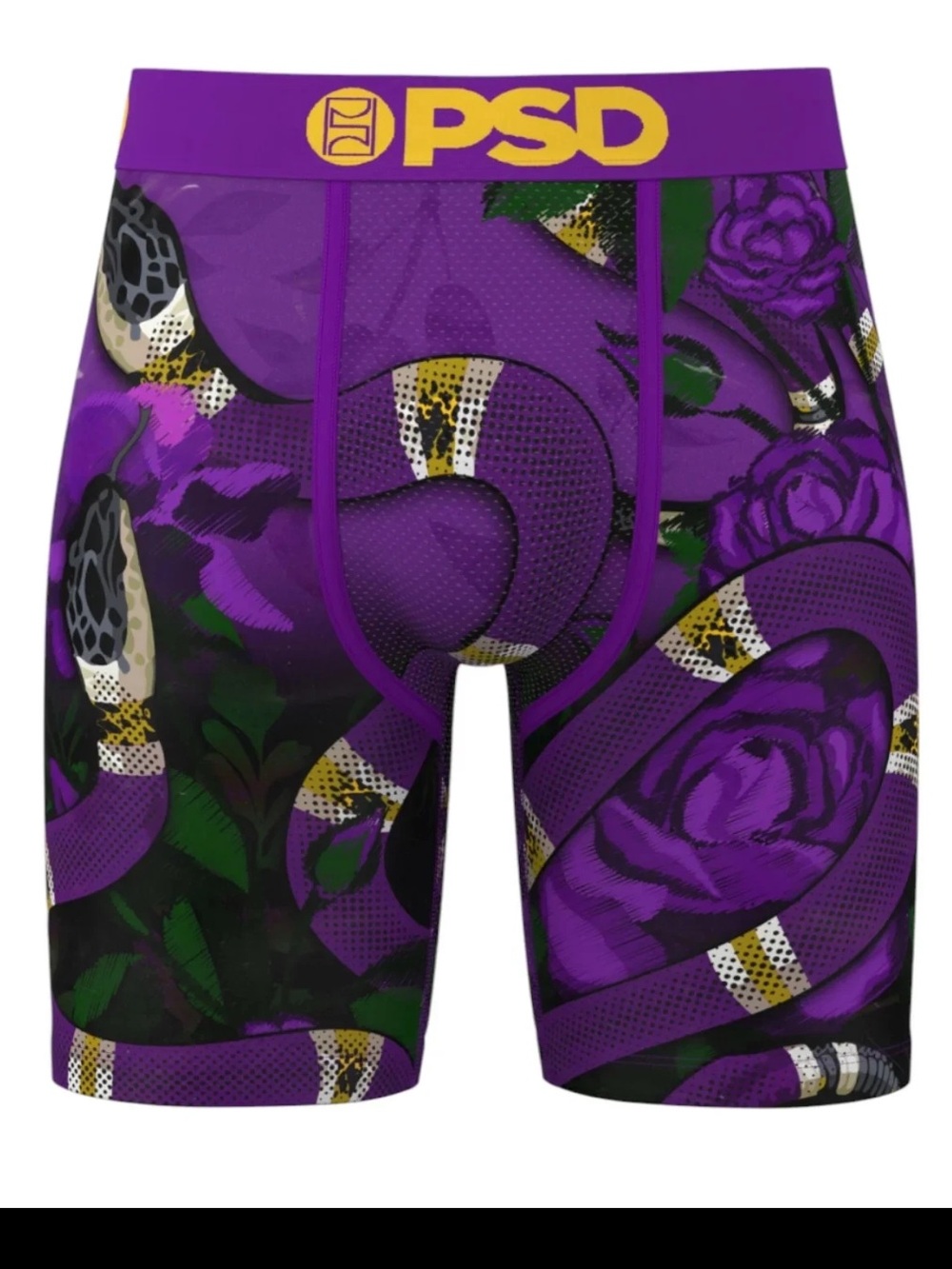 PSD King Mamba BOXER BRIEFS PURPLE & GOLD SIZE MEDIUM NWT